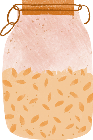 Textured Detailed Eco Friendly Jars Rolled Oats Big Jar